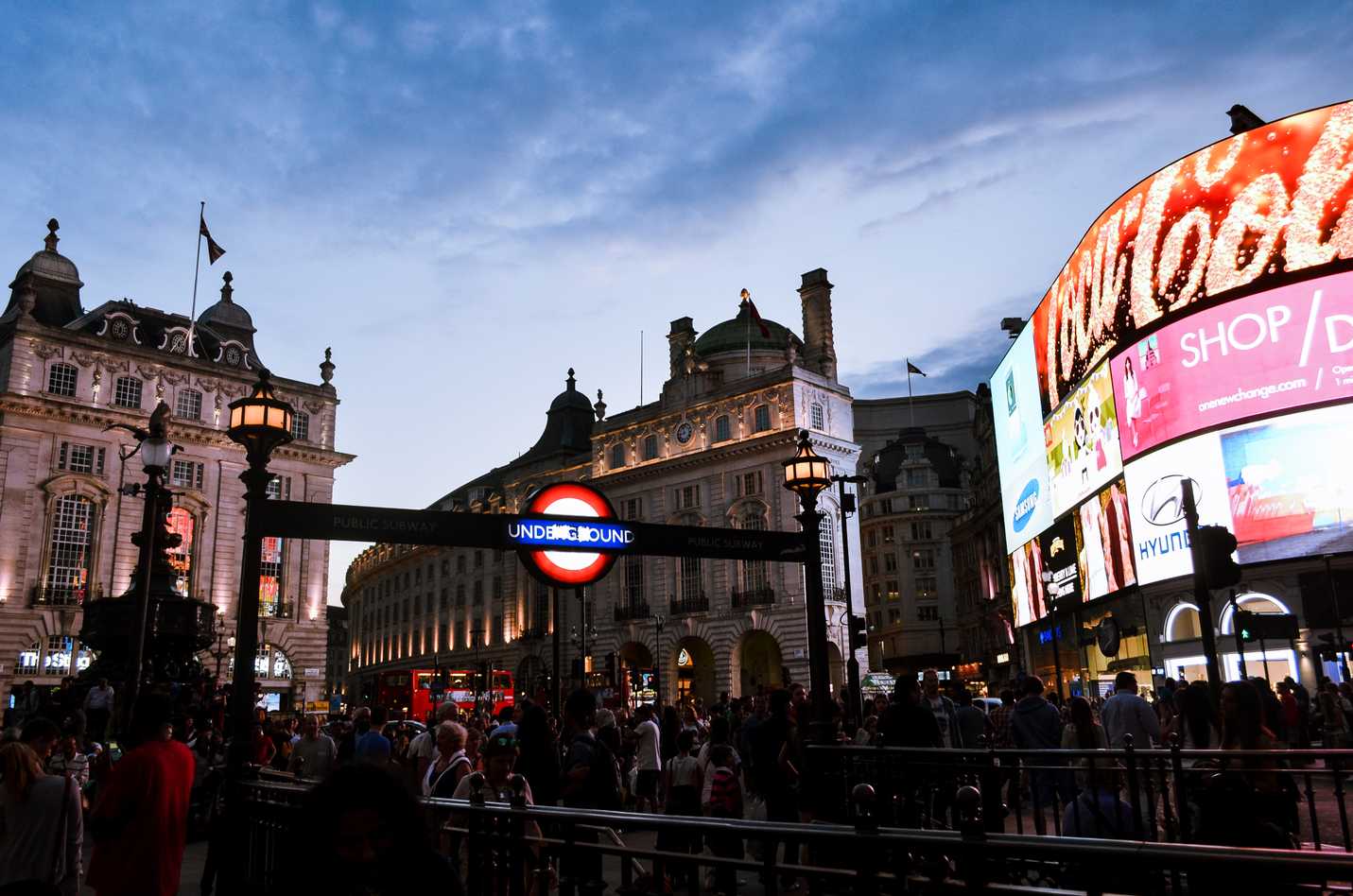 Piccadilly Circus in London