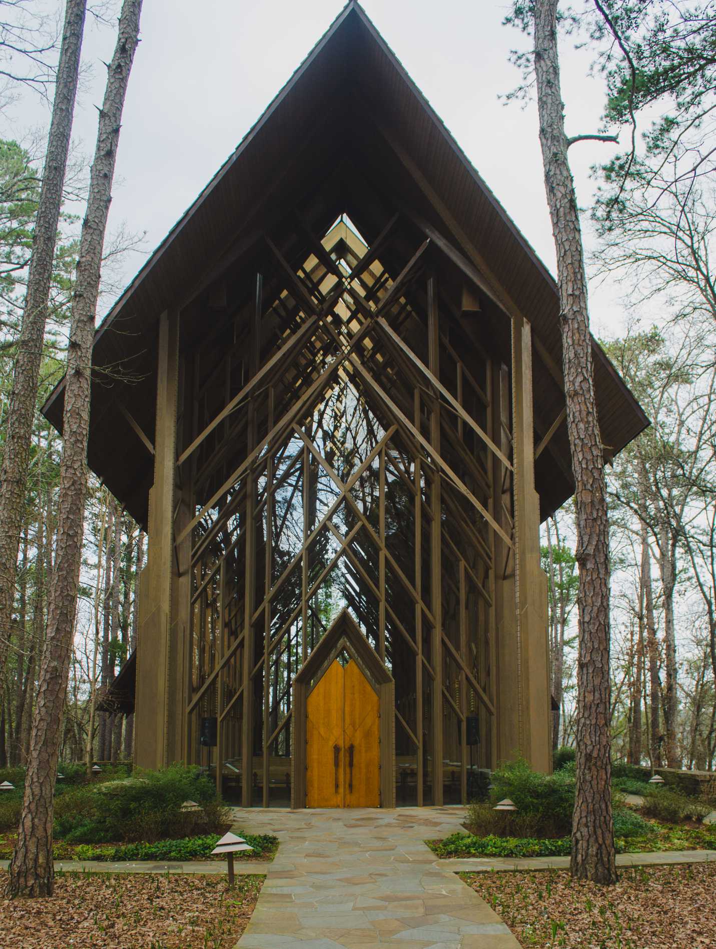 Standing outside Anthony Chapel