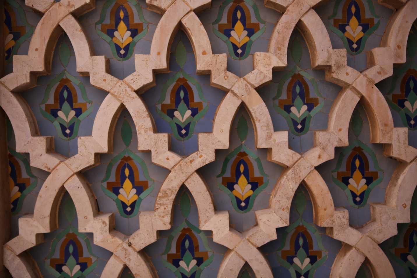 Details of the Hassan II Mosque