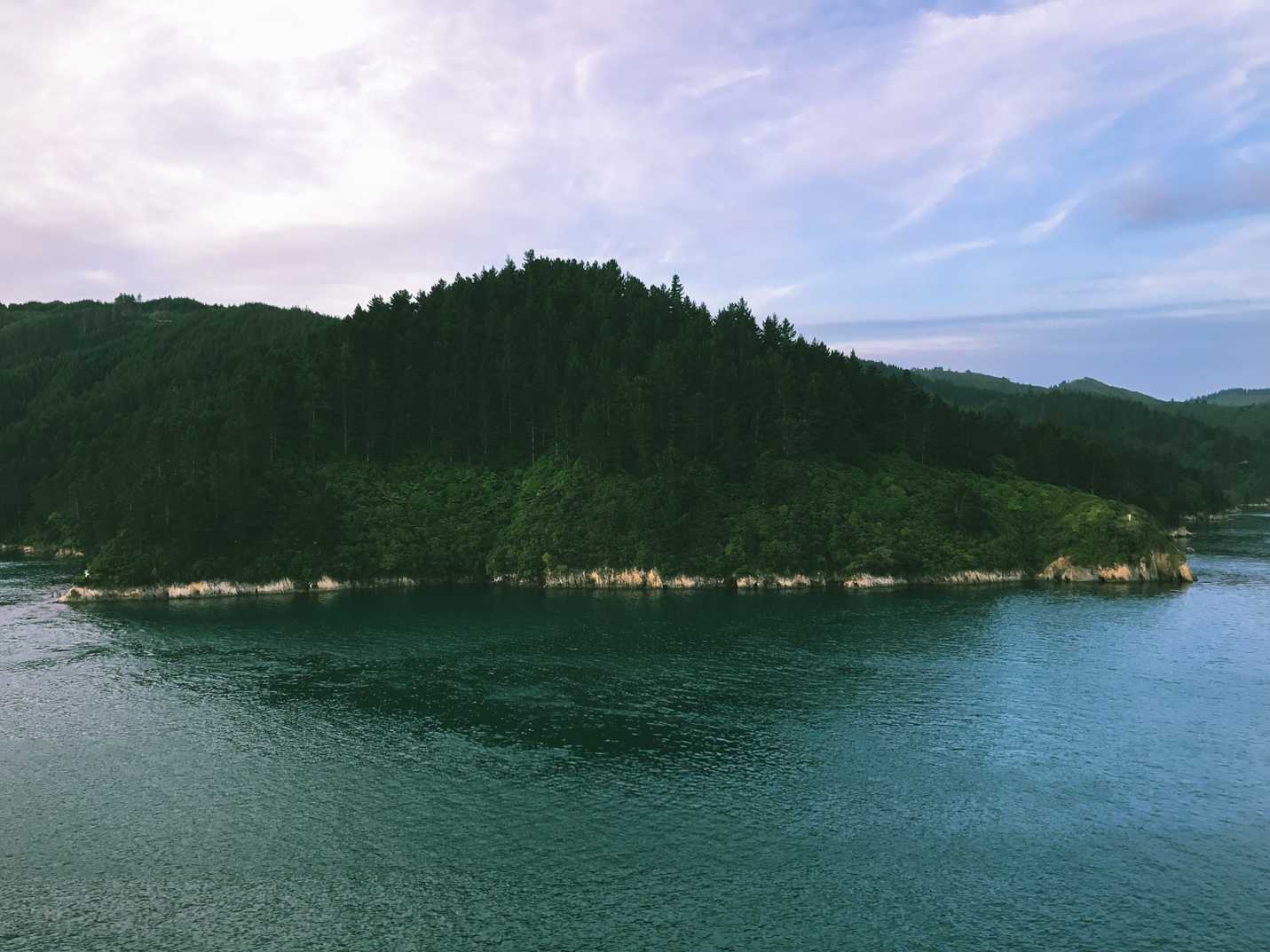 Scenes from ferry between North and South islands