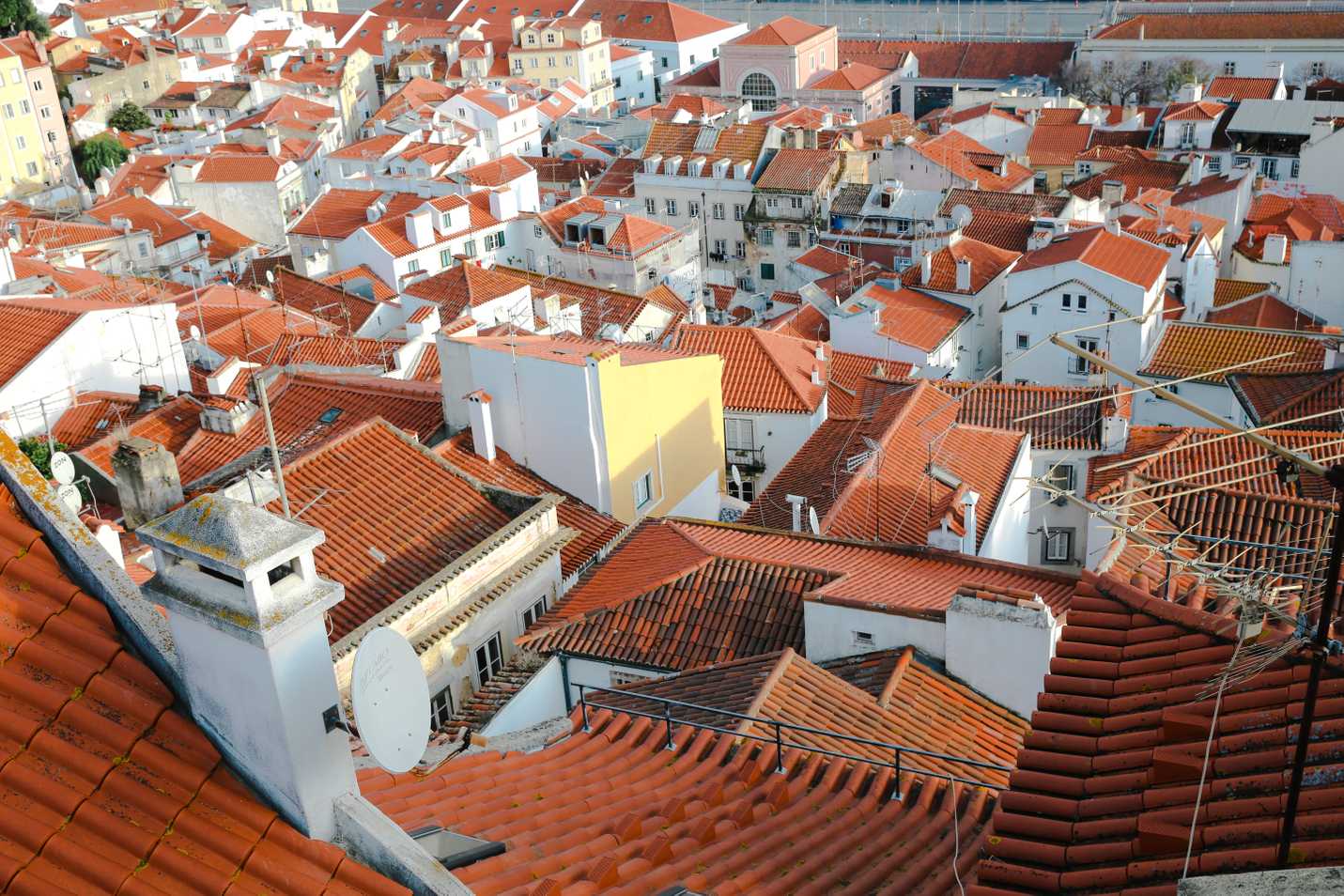 Orange rooftops of the Alfama district
