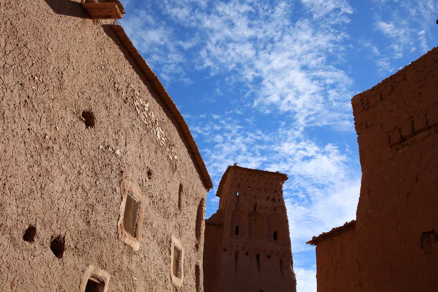 Walking up Ait ben Haddou