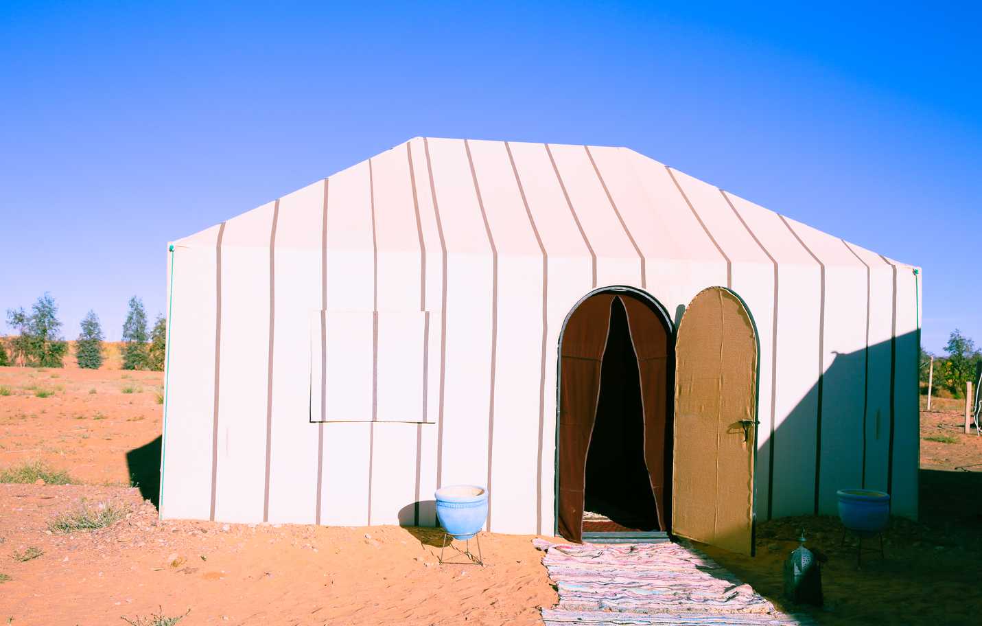 Our tent for the night in the Sahara desert