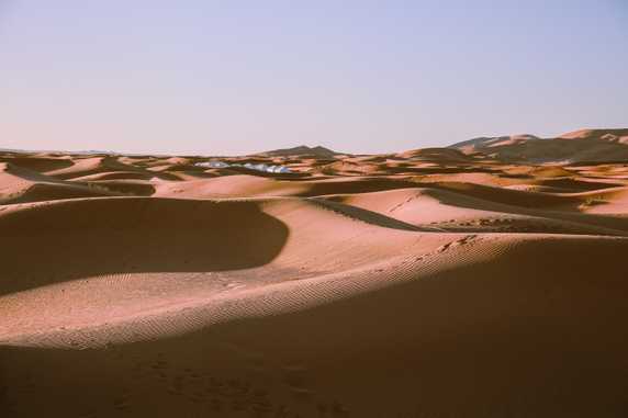Glamping in the Sahara