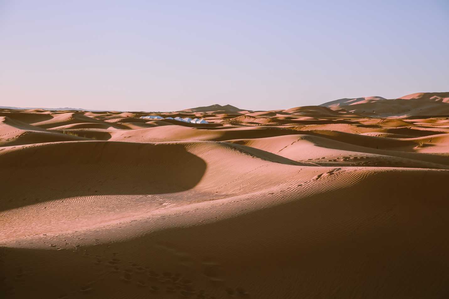 Tents among the dunes