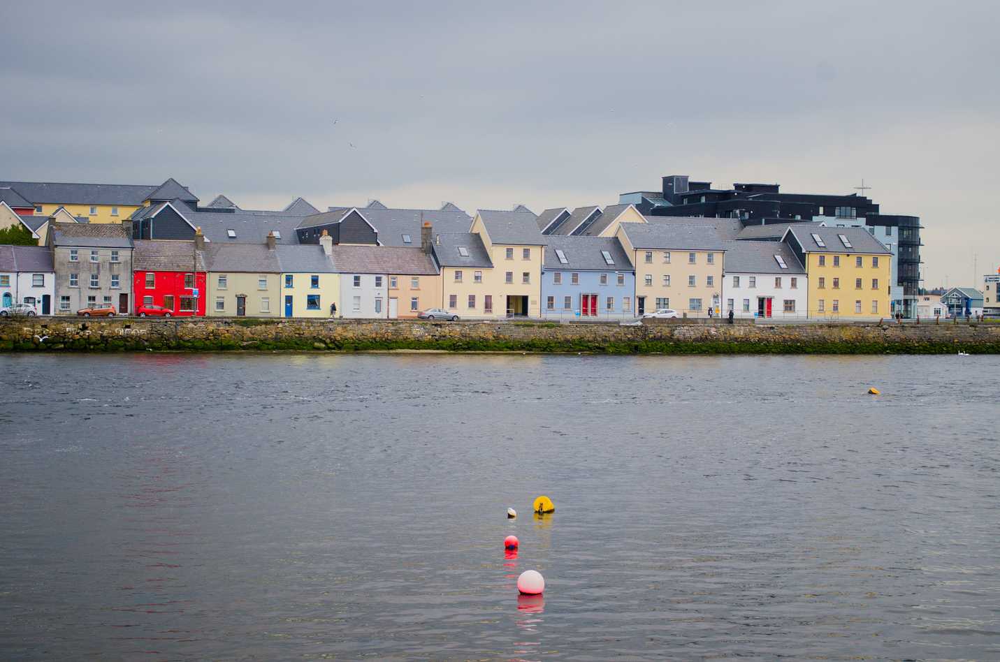 Colorful houses in Galway