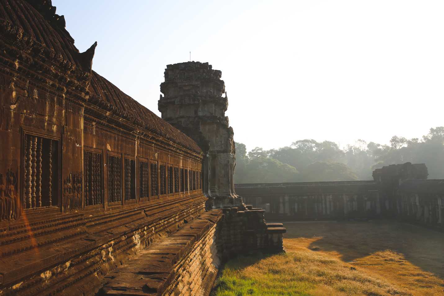 Walking into Angkor Wat