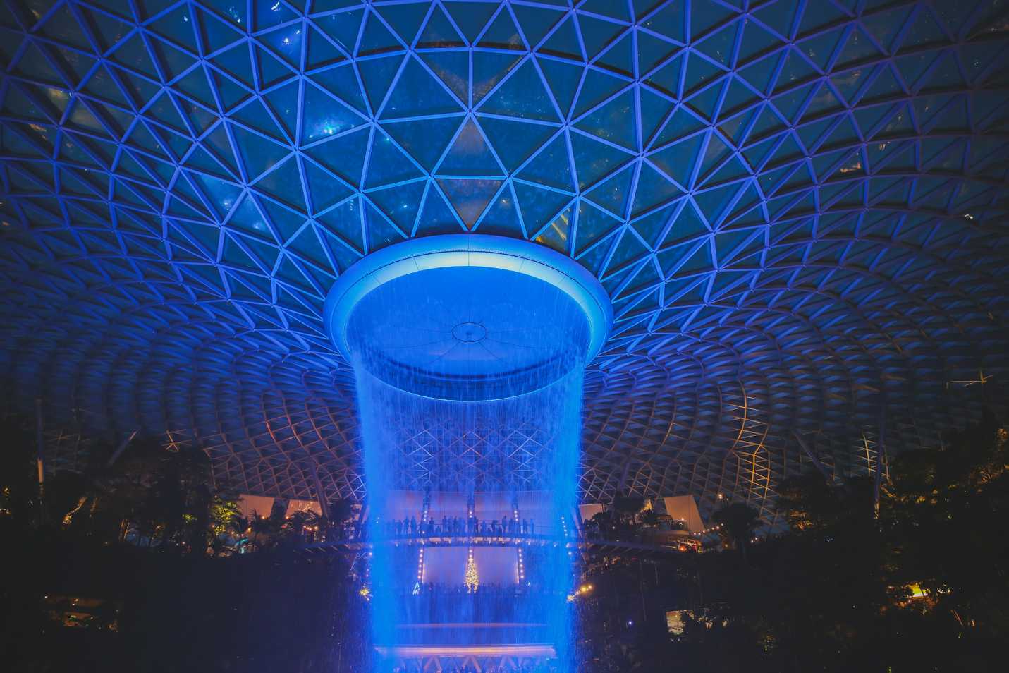 Waterfall at Changi Airport