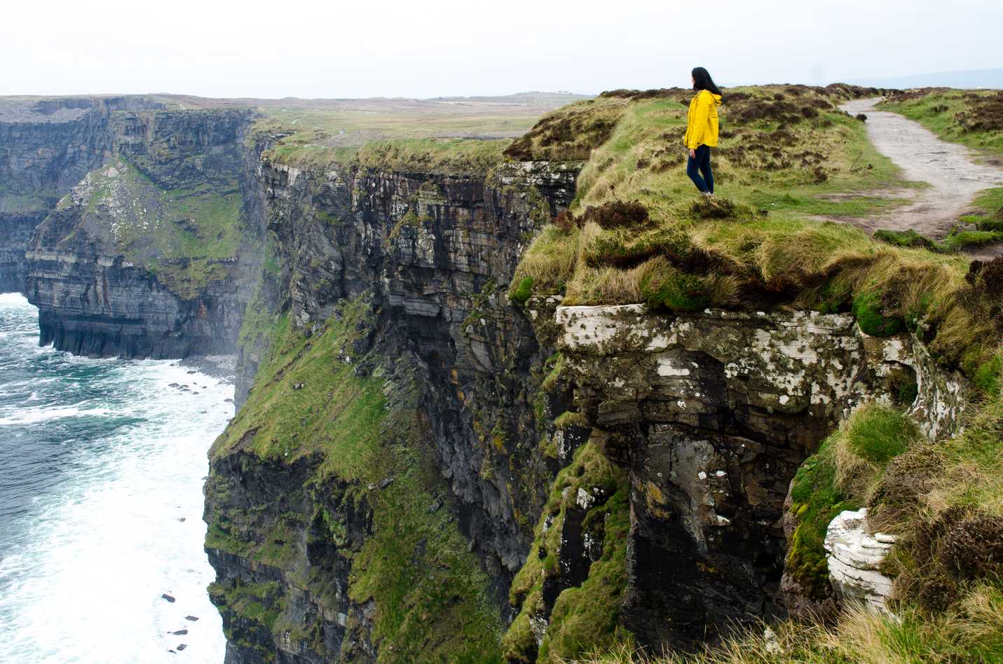 Me standing at the Cliffs of Moher