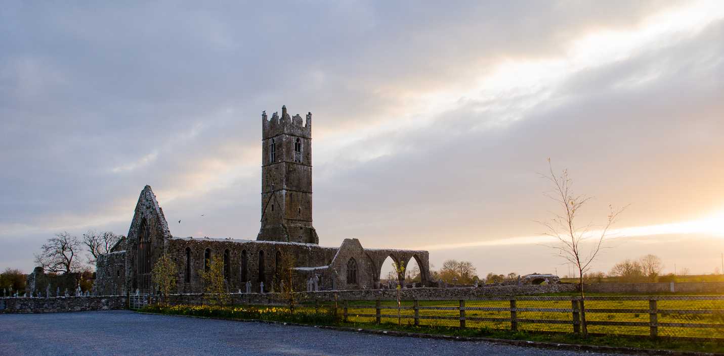 Claregalway Friary right outside of Galway