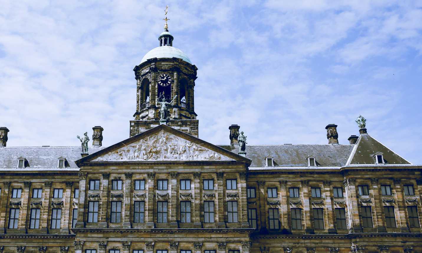 Royal Palace of Amsterdam in Dam Square