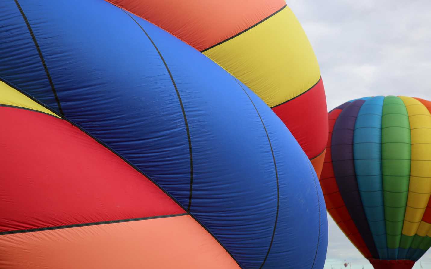 Colorful hot air balloons at the International Balloon Festival