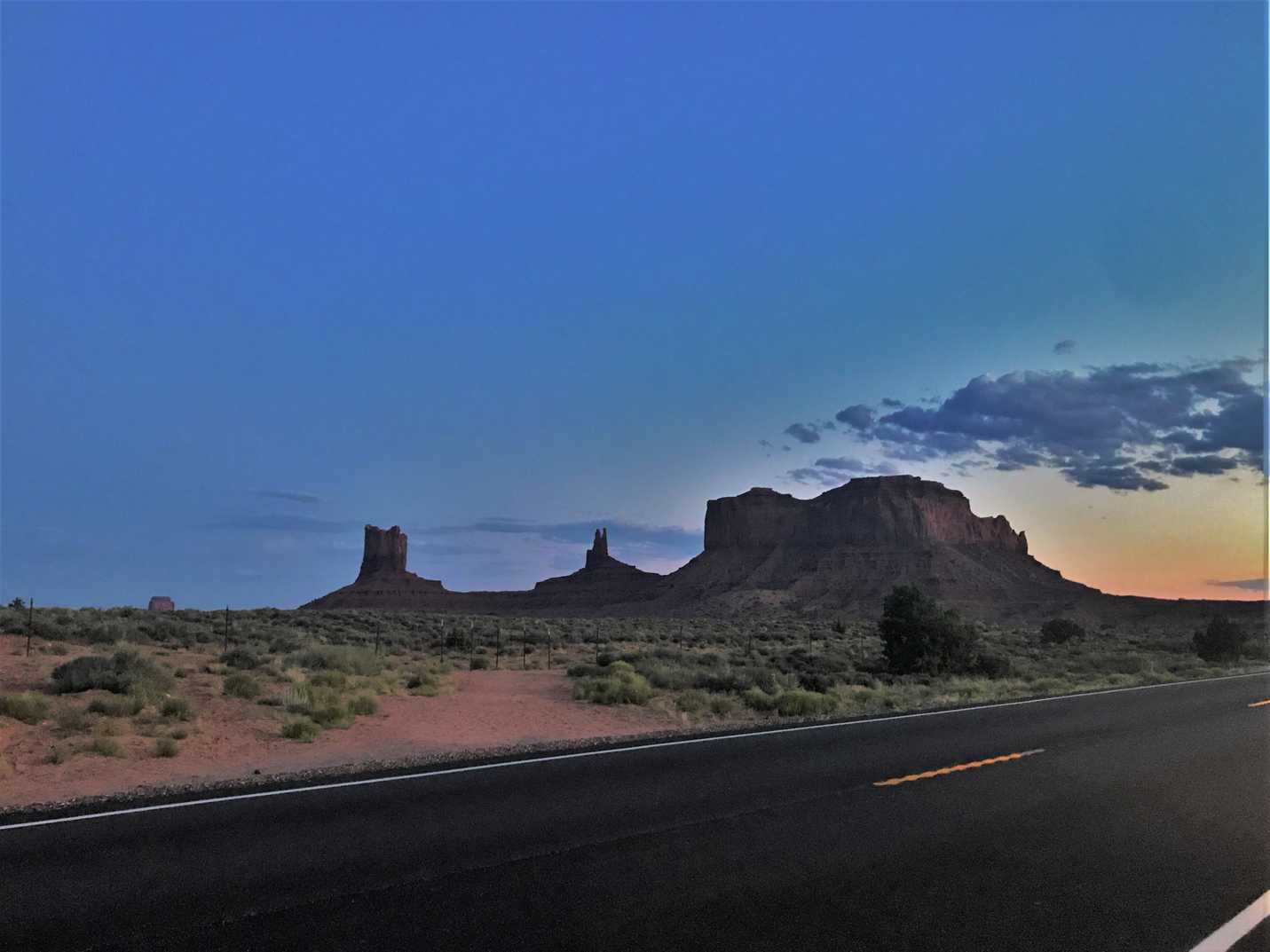 Sunset in Monument Valley
