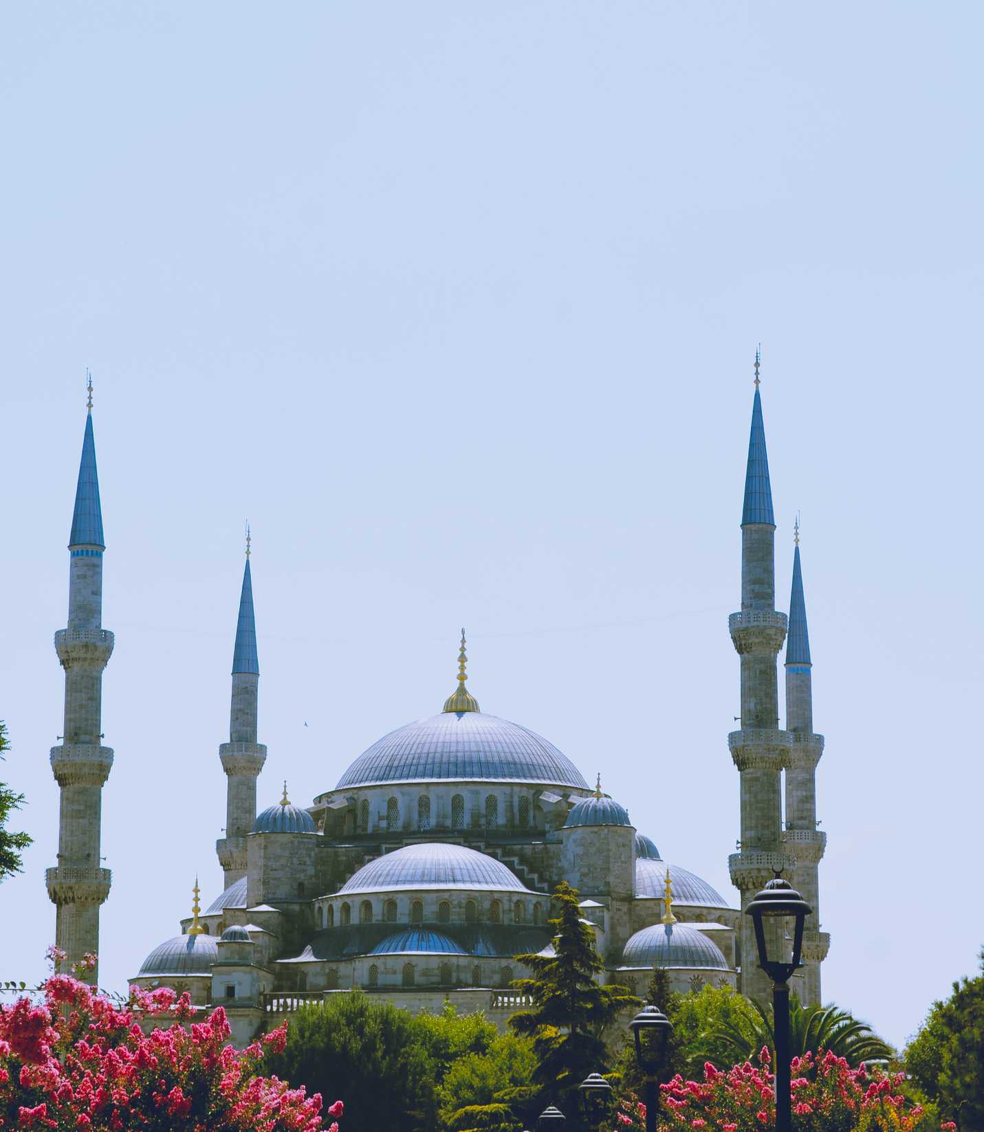 Outside the Blue Mosque