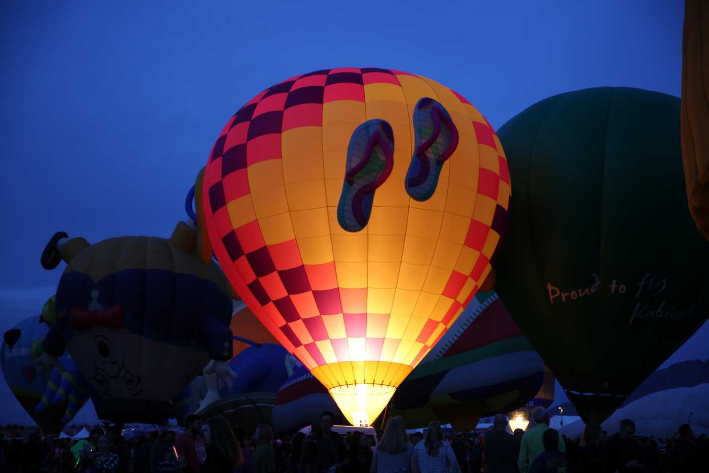 Beach themed hot air balloon