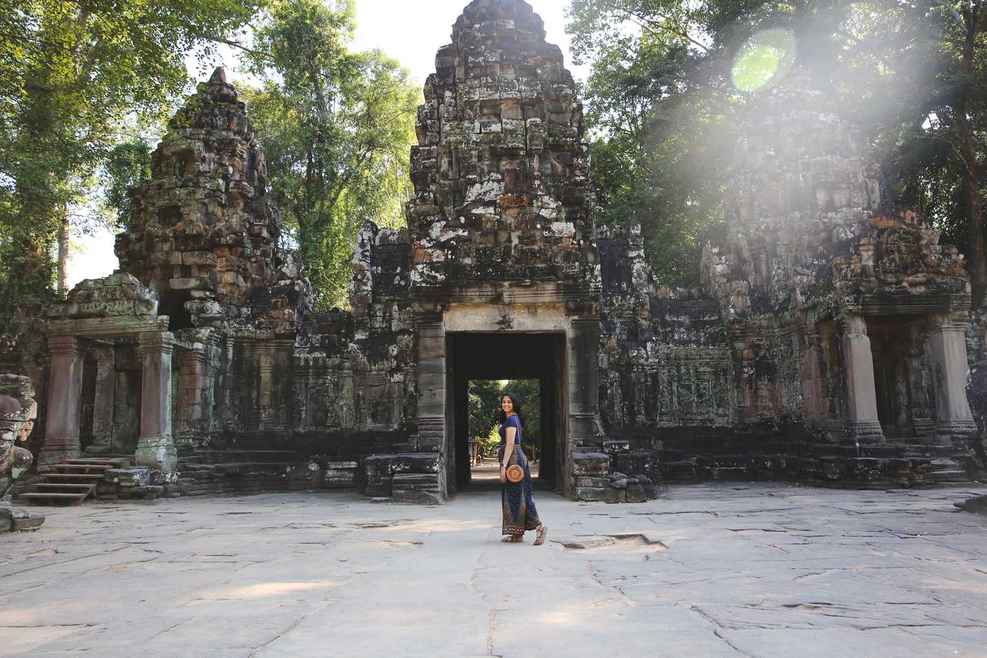 Standing in front of Preah Khan