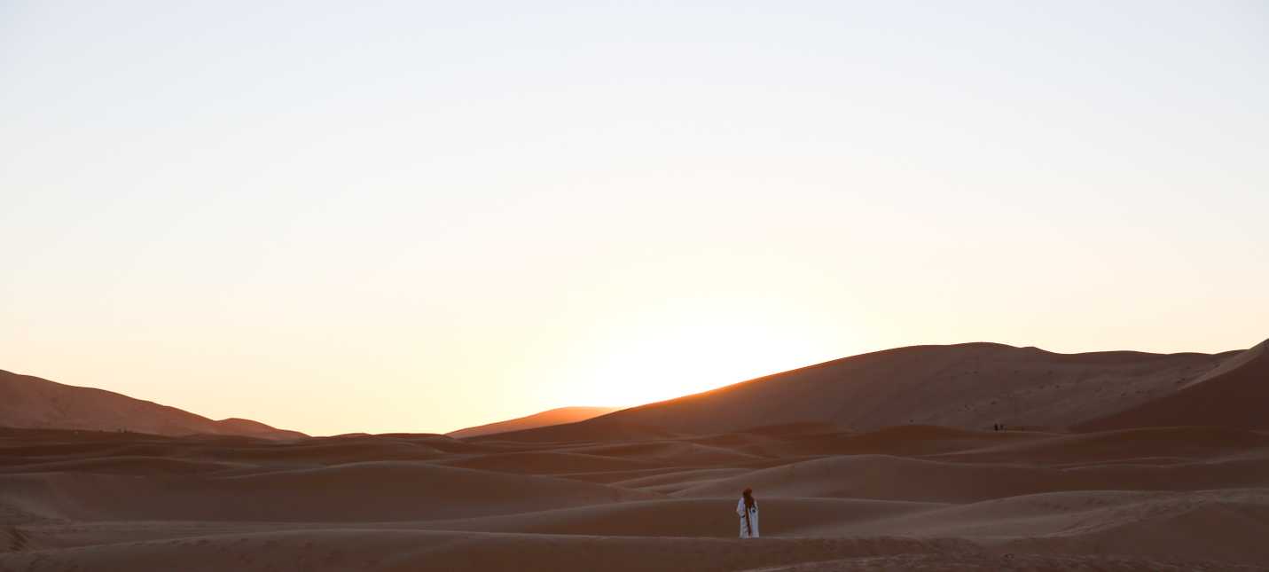 Berber man standing in the dunes