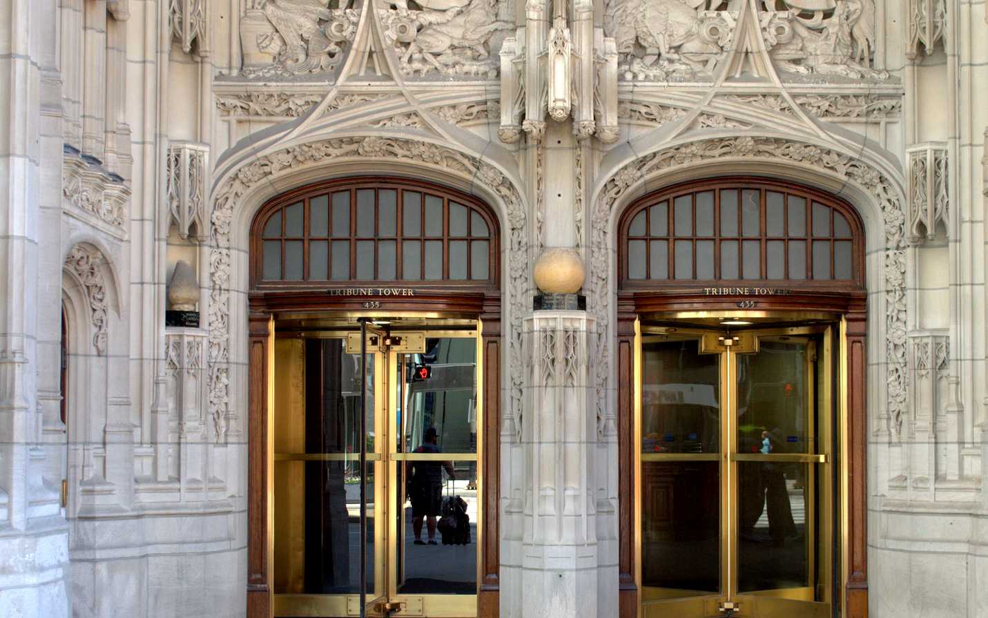 Doorway to the Tribune Tower