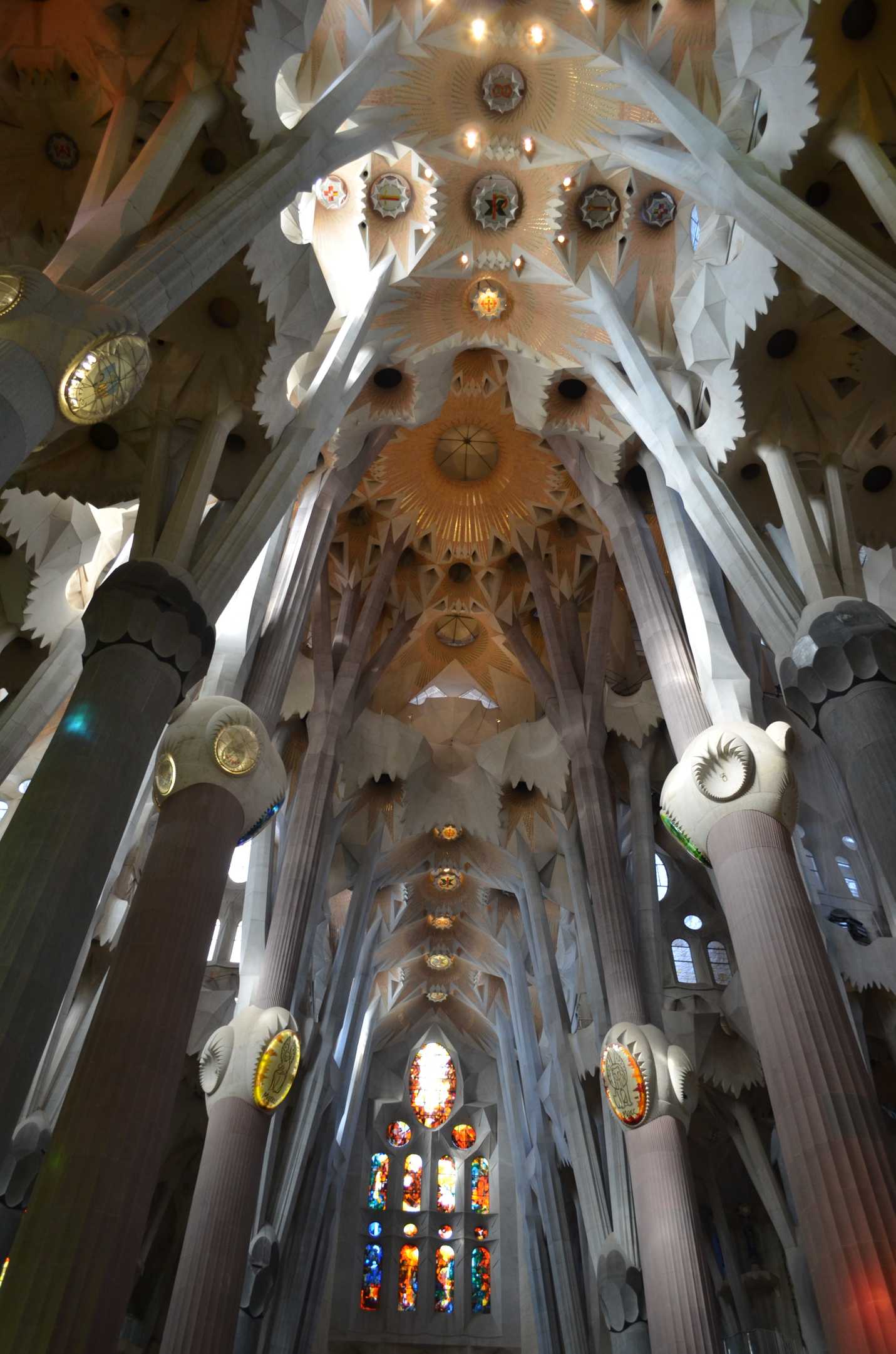 Interior of La Sagrada Familia