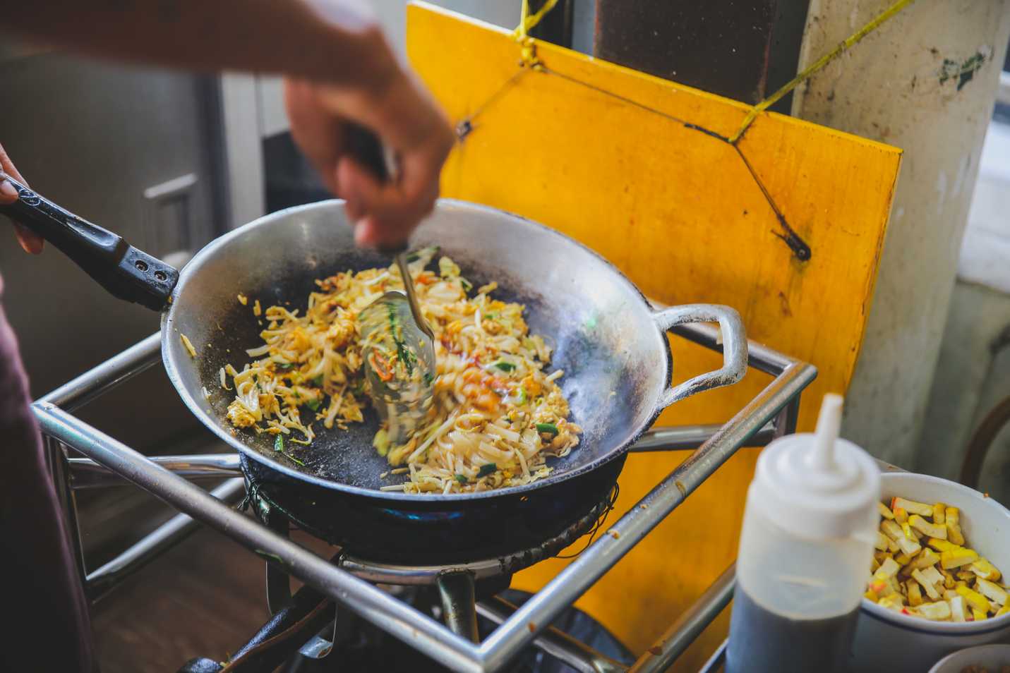 Delicious egg pad thai